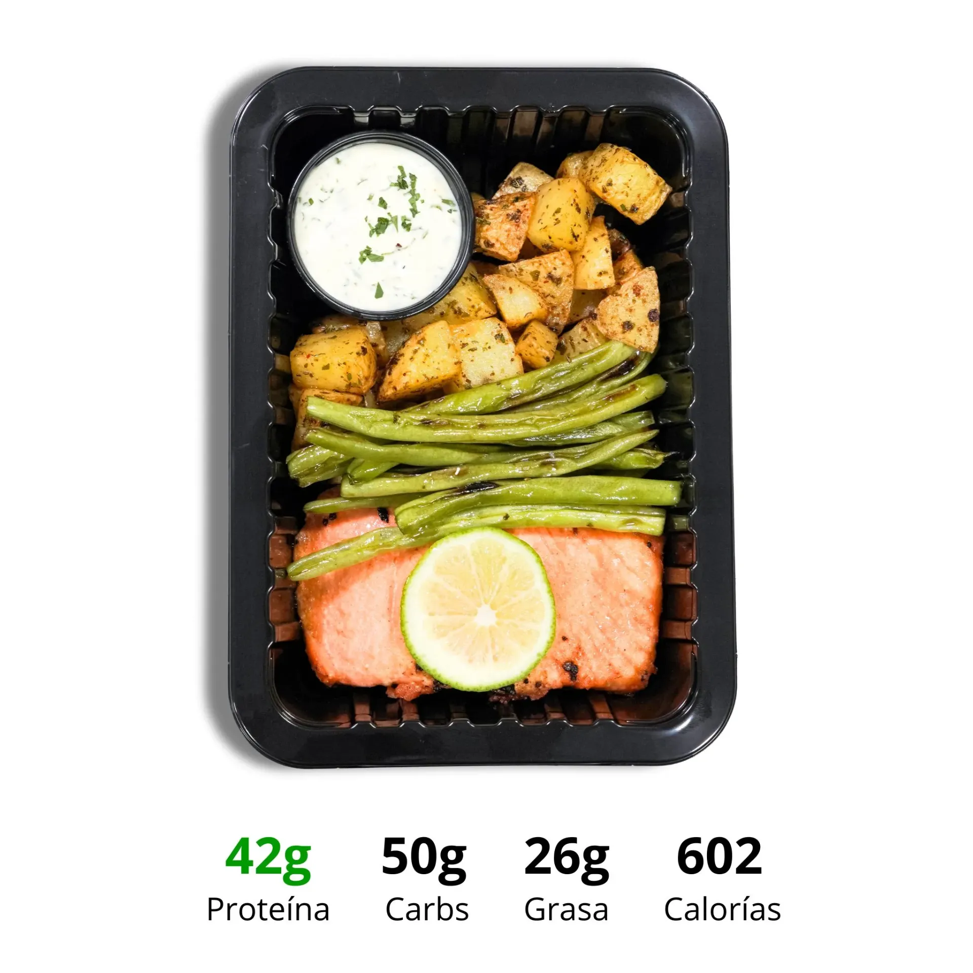 Salmon, Papas & Vegs