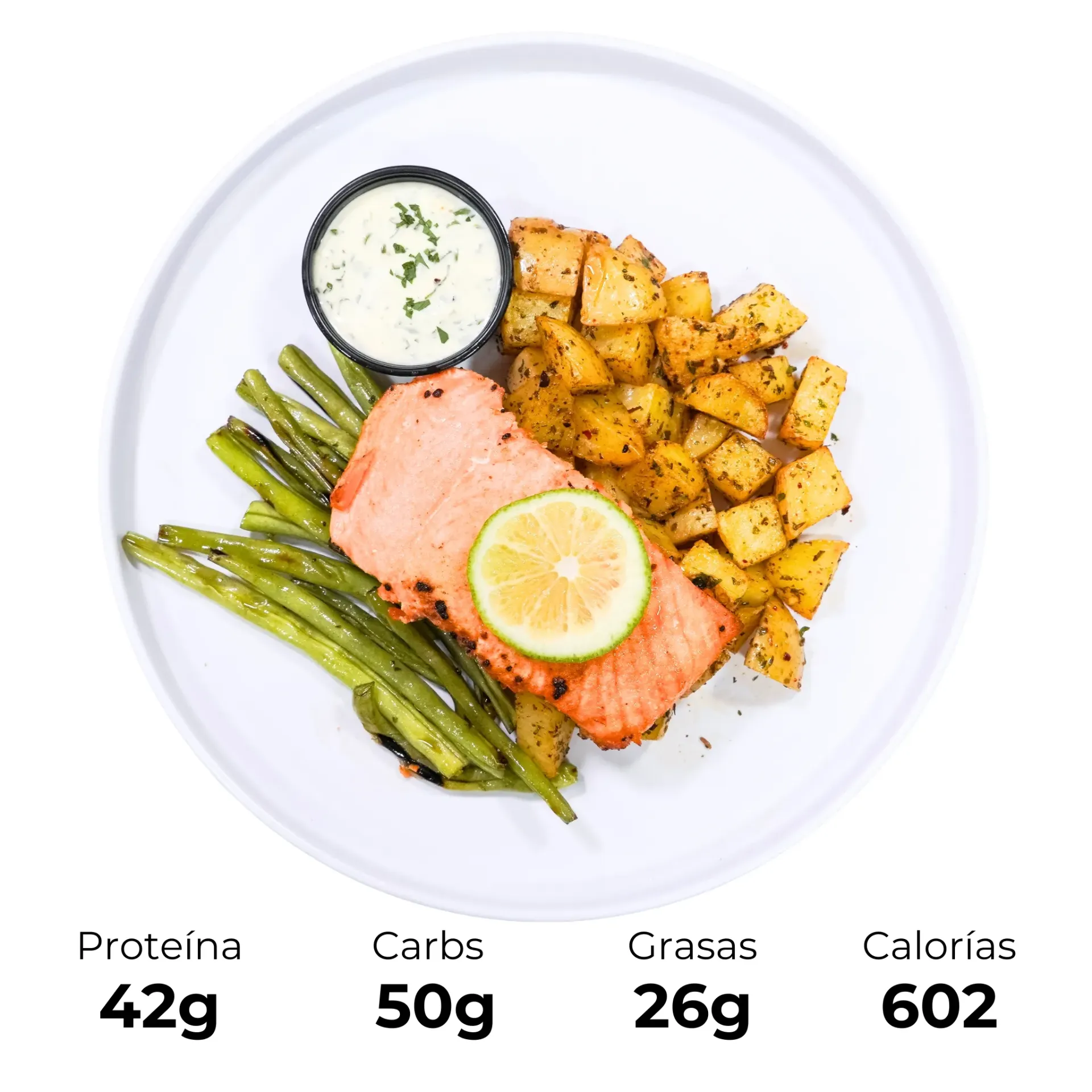 Salmon, Papas & Vegs